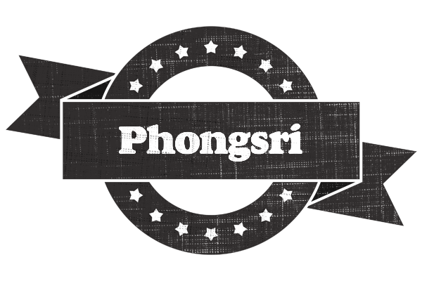 Phongsri grunge logo