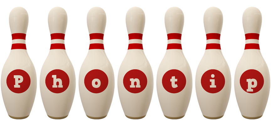 Phontip bowling-pin logo