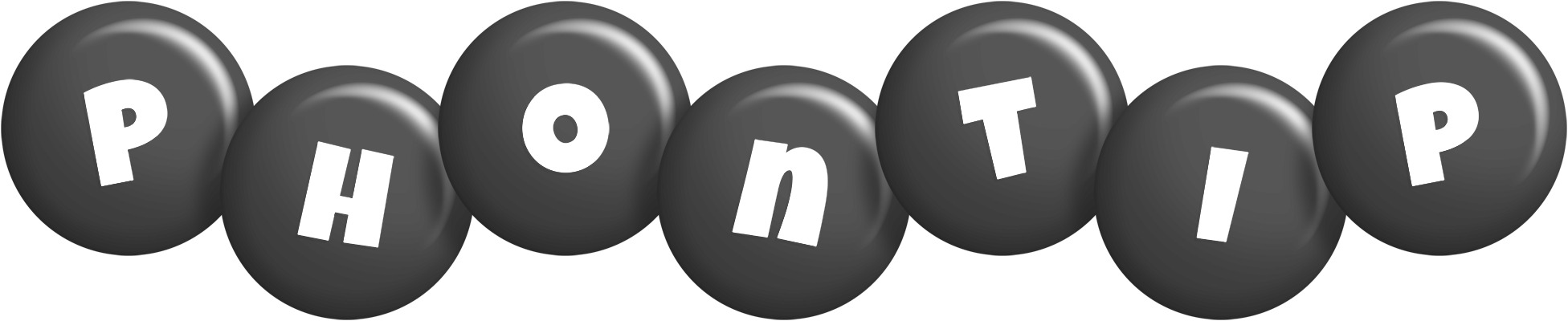 Phontip candy-black logo