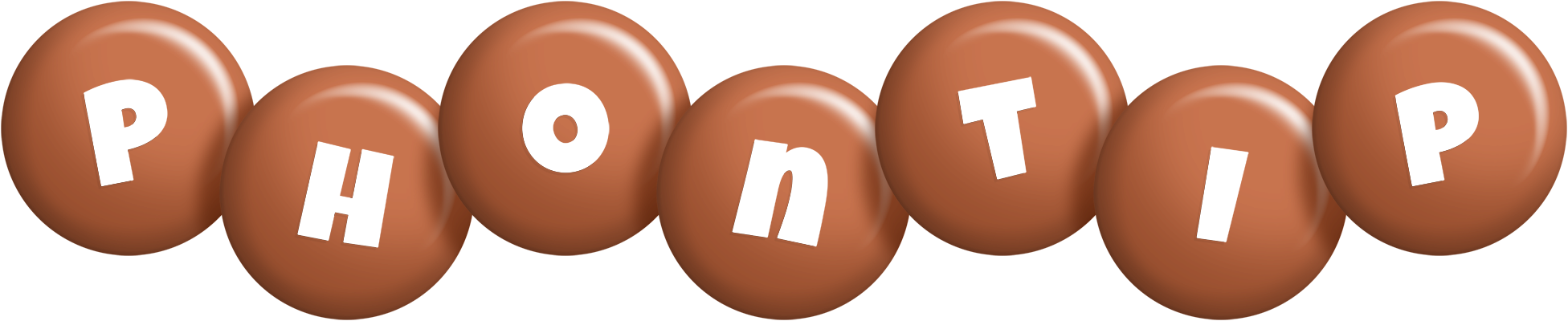 Phontip candy-brown logo