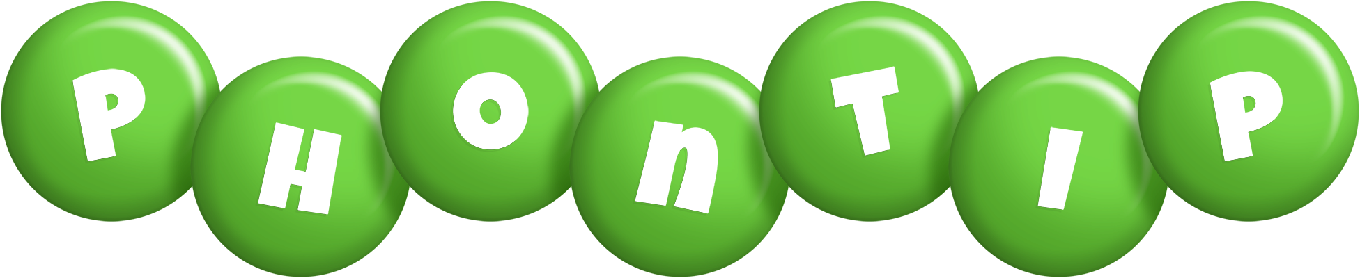 Phontip candy-green logo