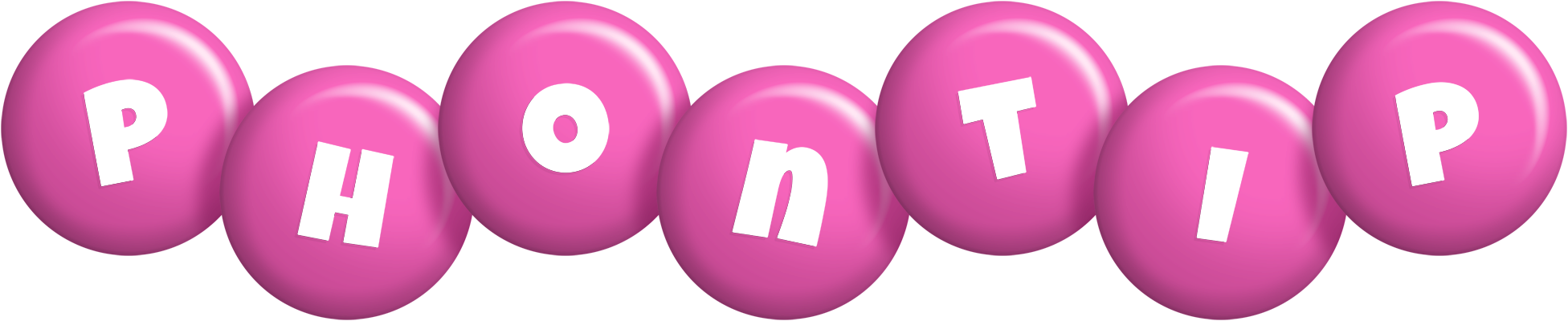 Phontip candy-pink logo