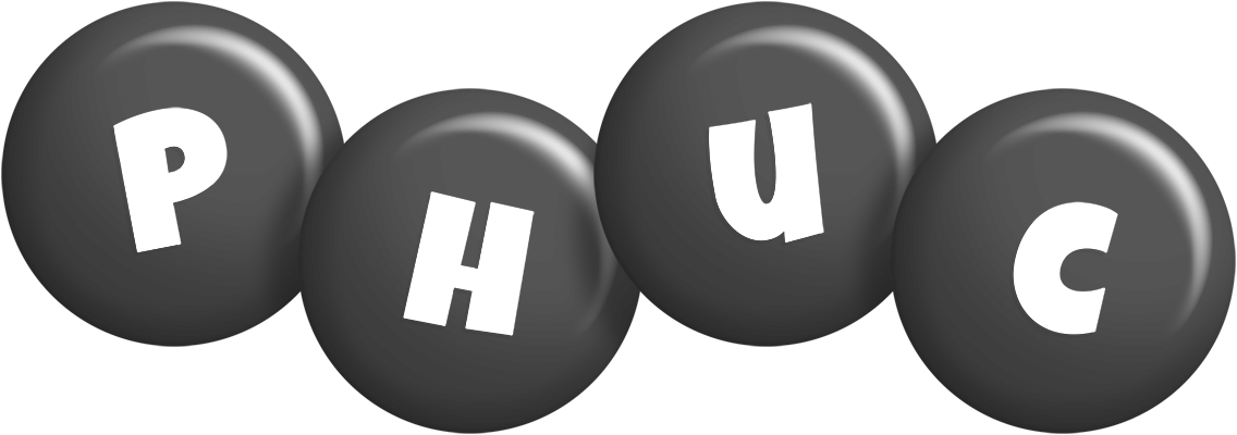 Phuc candy-black logo