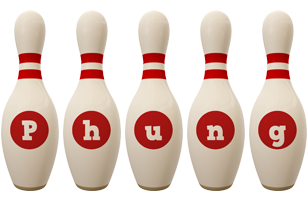 Phung bowling-pin logo