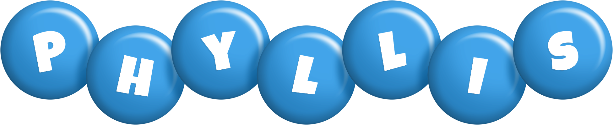 Phyllis candy-blue logo