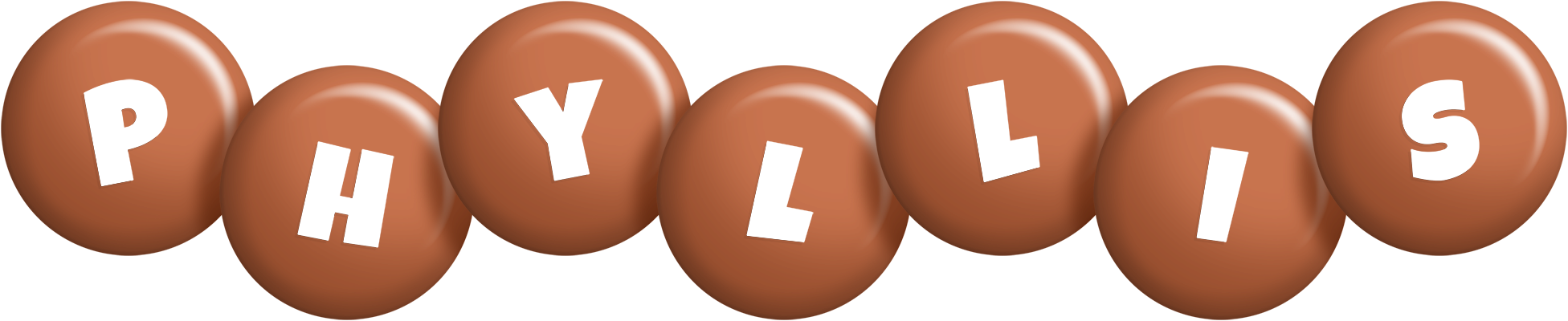 Phyllis candy-brown logo