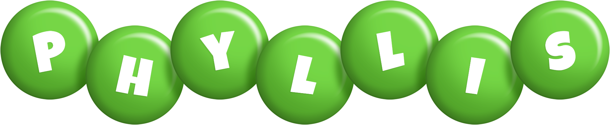 Phyllis candy-green logo