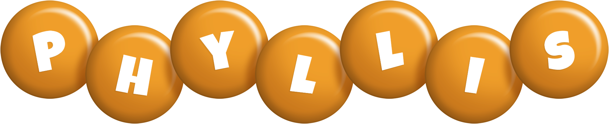 Phyllis candy-orange logo