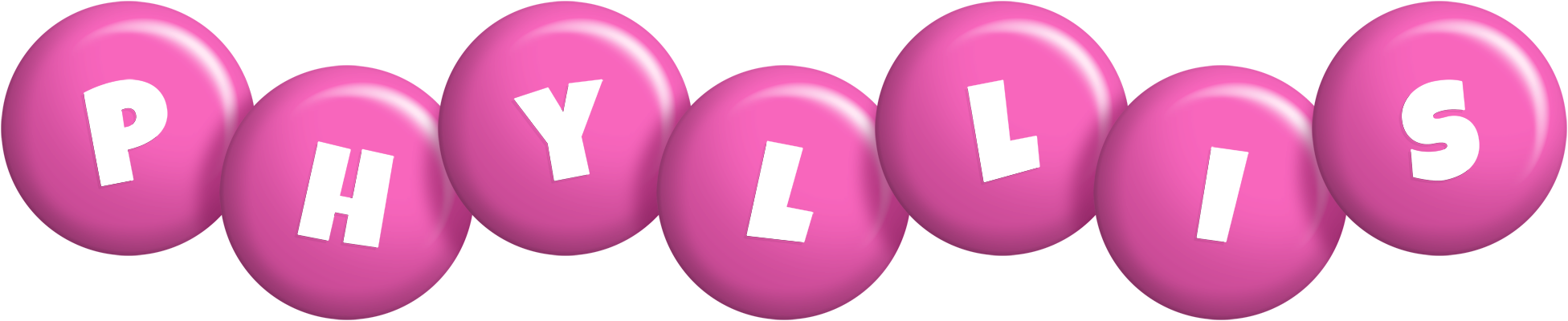 Phyllis candy-pink logo