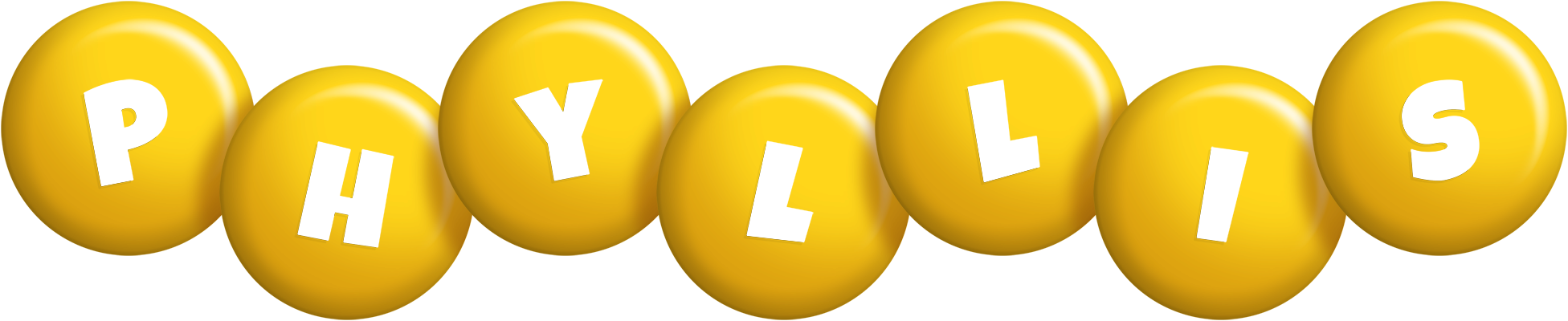 Phyllis candy-yellow logo