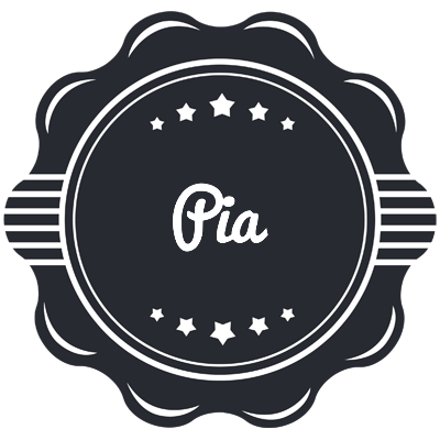 Pia badge logo