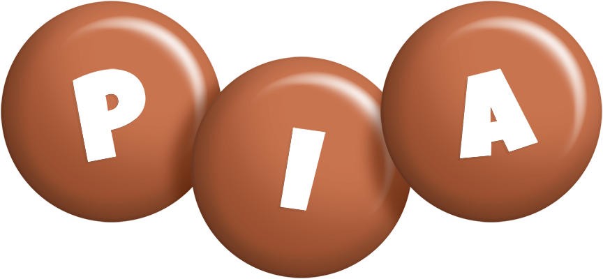 Pia candy-brown logo