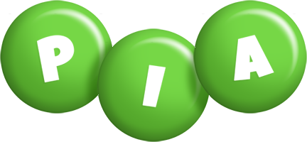 Pia candy-green logo