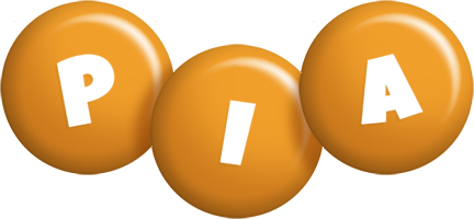 Pia candy-orange logo