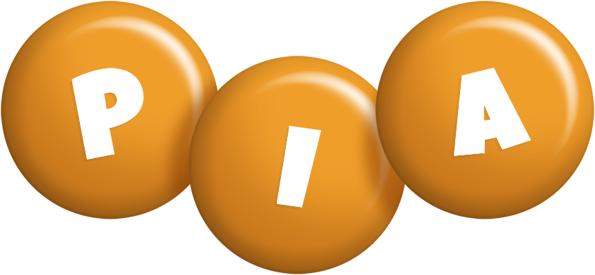 Pia candy-orange logo