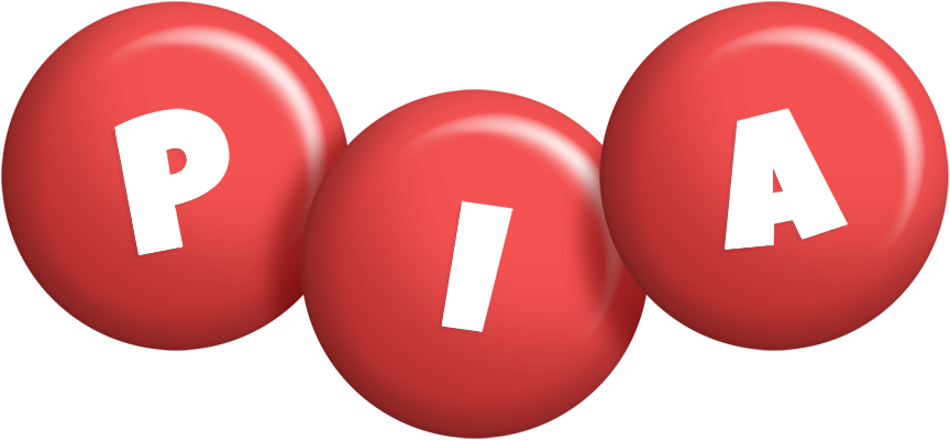 Pia candy-red logo