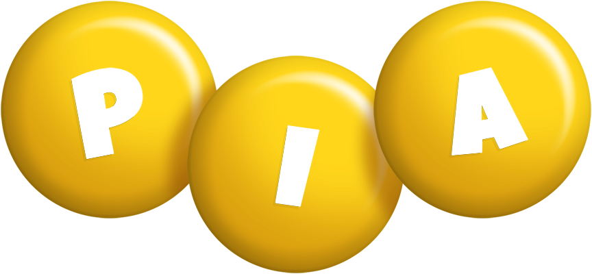 Pia candy-yellow logo