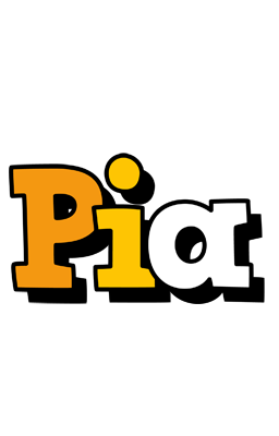 Pia cartoon logo