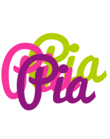 Pia flowers logo