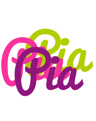 Pia flowers logo