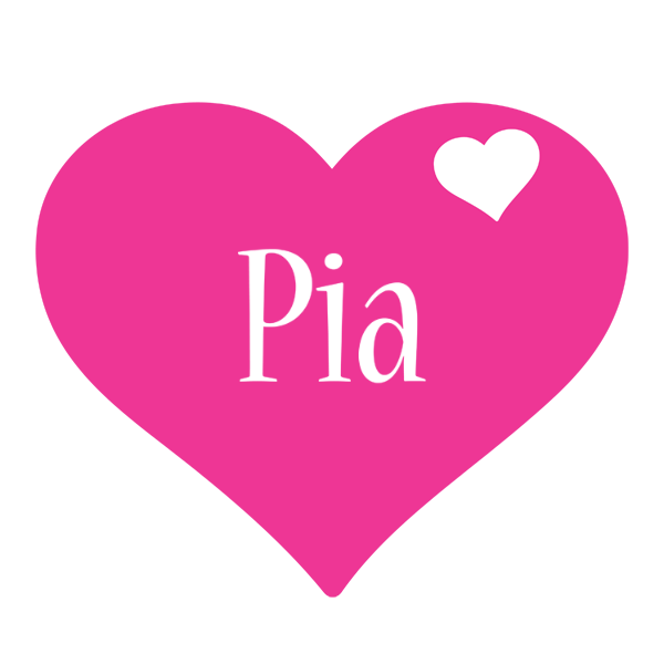 Pia love-heart logo