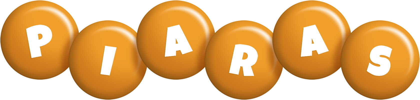 Piaras candy-orange logo