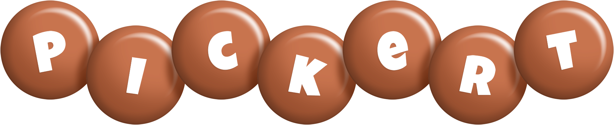 Pickert candy-brown logo