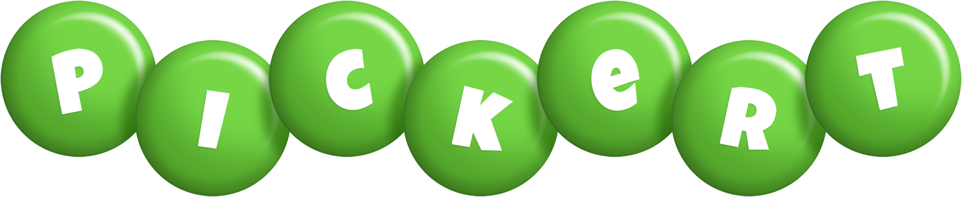 Pickert candy-green logo