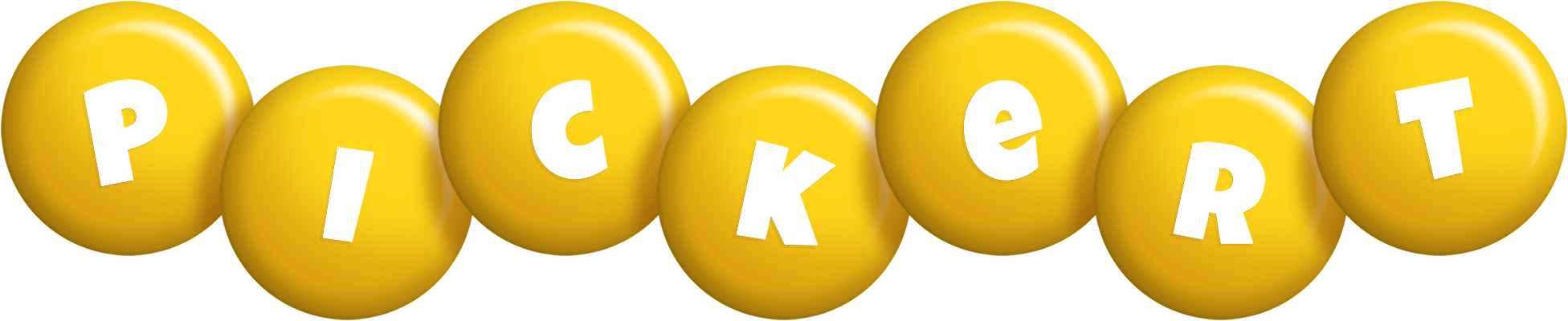 Pickert candy-yellow logo