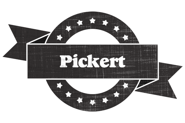 Pickert grunge logo