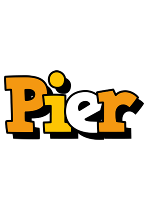 Pier cartoon logo