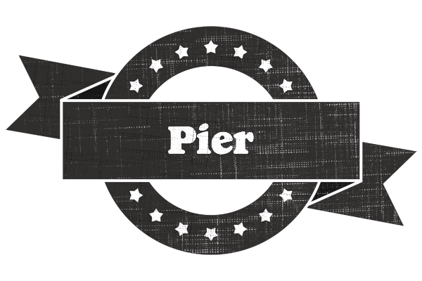 Pier grunge logo