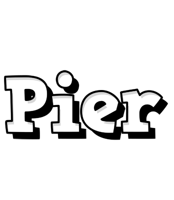 Pier snowing logo