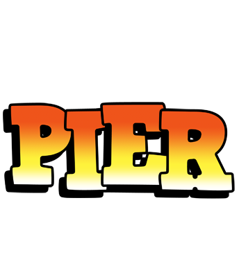 Pier sunset logo