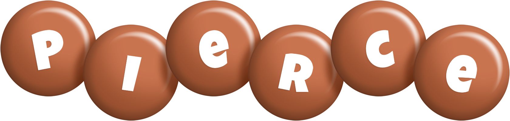 Pierce candy-brown logo
