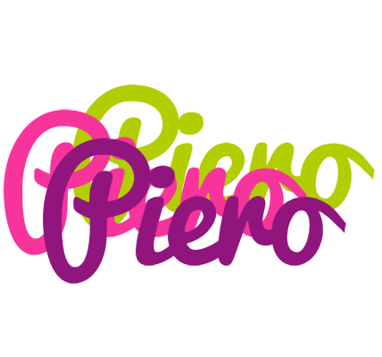 Piero flowers logo