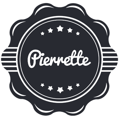 Pierrette badge logo