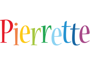 Pierrette birthday logo