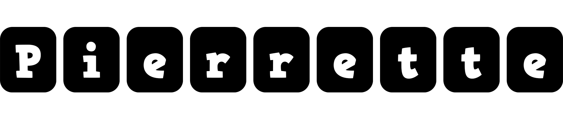 Pierrette box logo