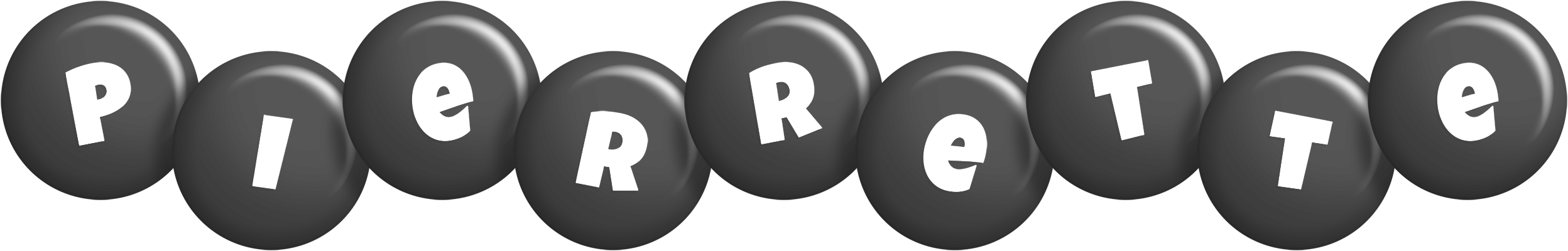 Pierrette candy-black logo