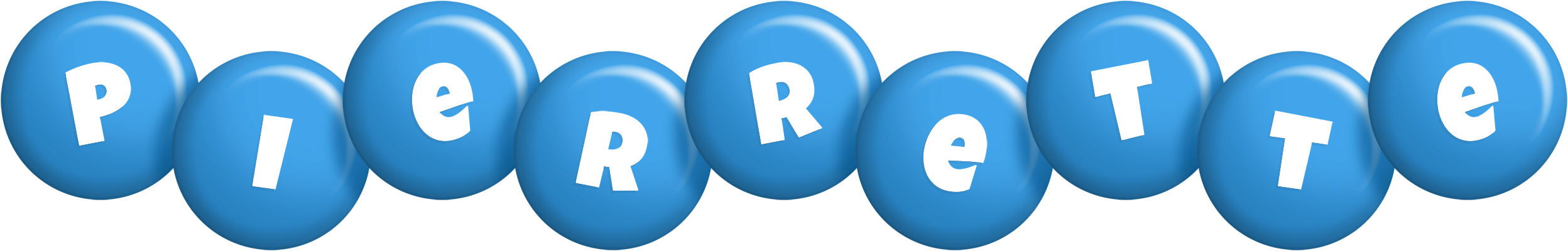 Pierrette candy-blue logo