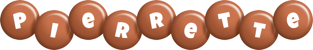 Pierrette candy-brown logo