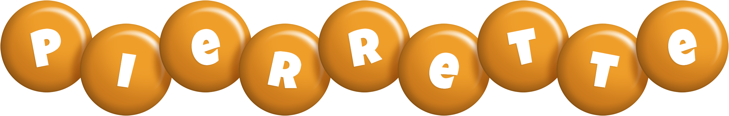 Pierrette candy-orange logo