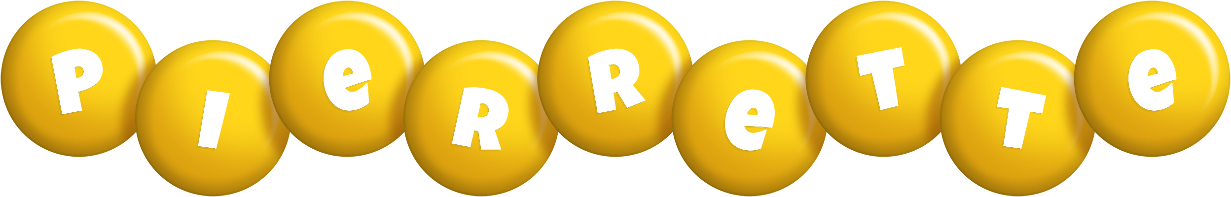 Pierrette candy-yellow logo