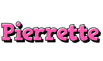 Pierrette girlish logo