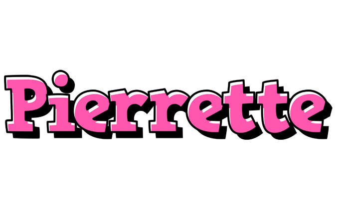 Pierrette girlish logo