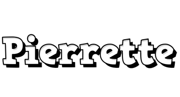 Pierrette snowing logo