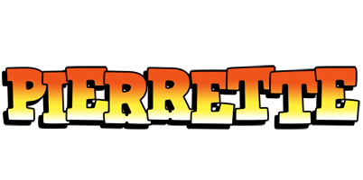 Pierrette sunset logo