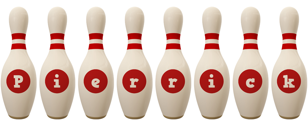 Pierrick bowling-pin logo