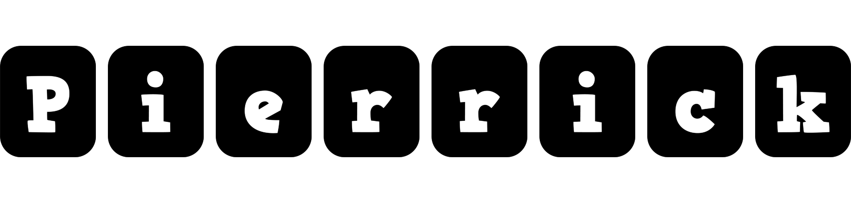 Pierrick box logo